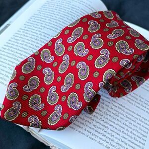 Paisley Red Silk Tie